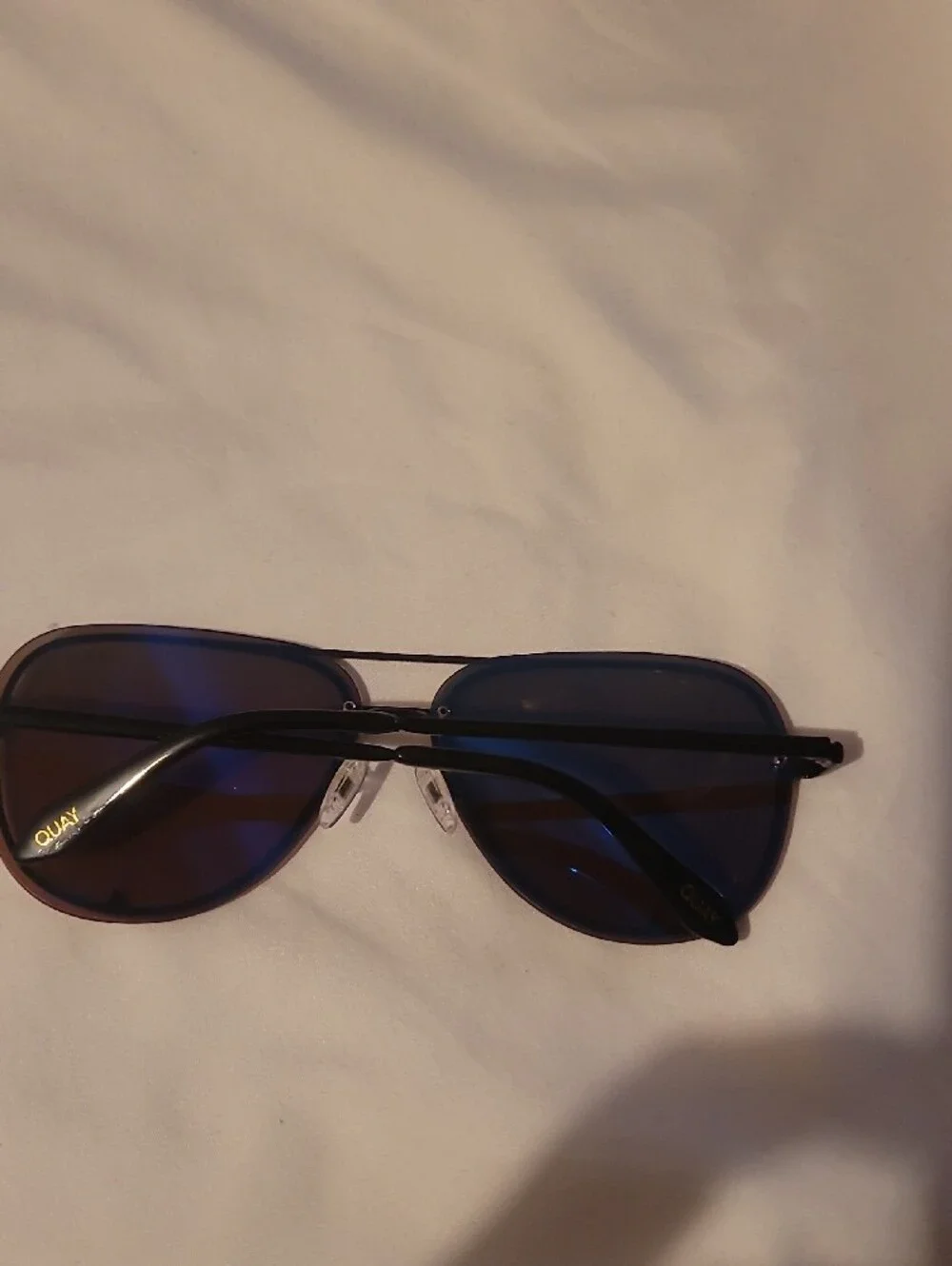 Quay Australia Brown Gradient Aviator Sunglasses